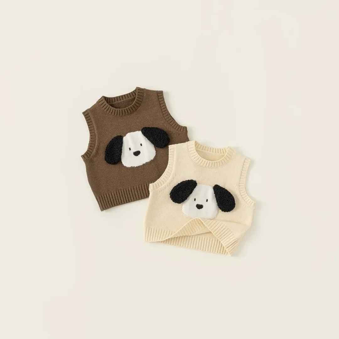 60-110】ワンワンニットベスト/デニム – PetitKid