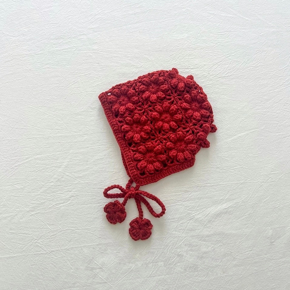 【ハンドメイド】小花柄うさぎさんボンネット ハンドメイド】小花柄うさぎさんボンネット BABY】ハンドメイド