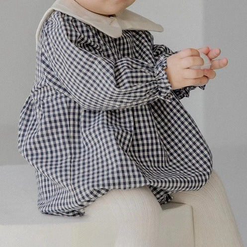 TEEN BOOP チェックルーズロンパース d8effdaf06444ab5810e4c252ed371