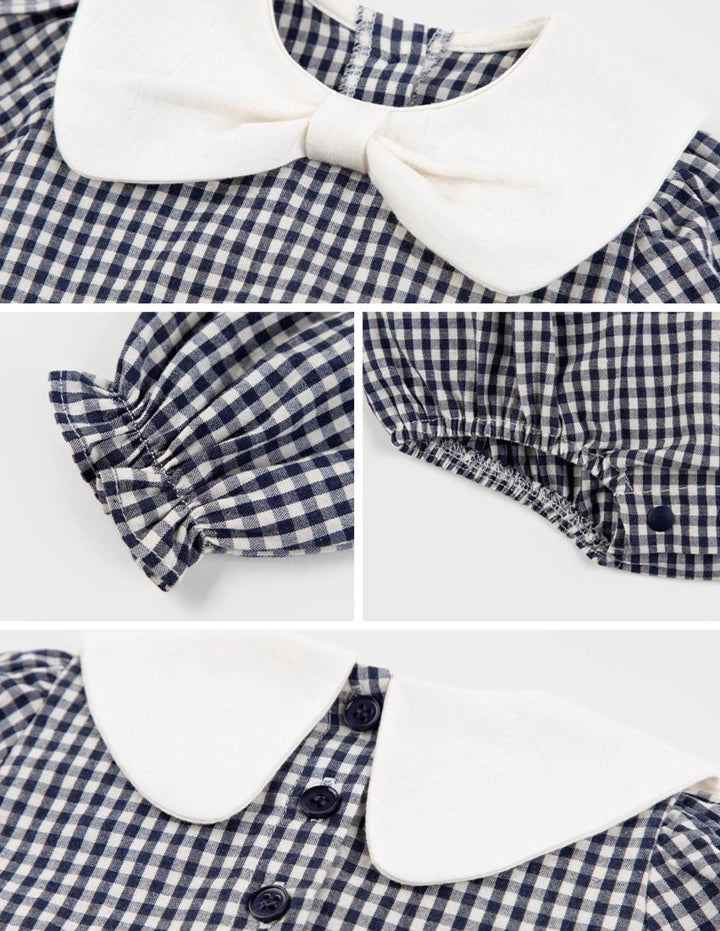 verybrain チェック柄ロンパース verybrain チェック柄ロンパース