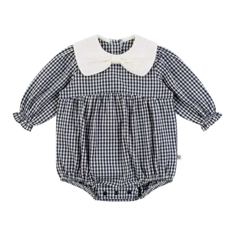 verybrain チェック柄ロンパース verybrain チェック柄ロンパース