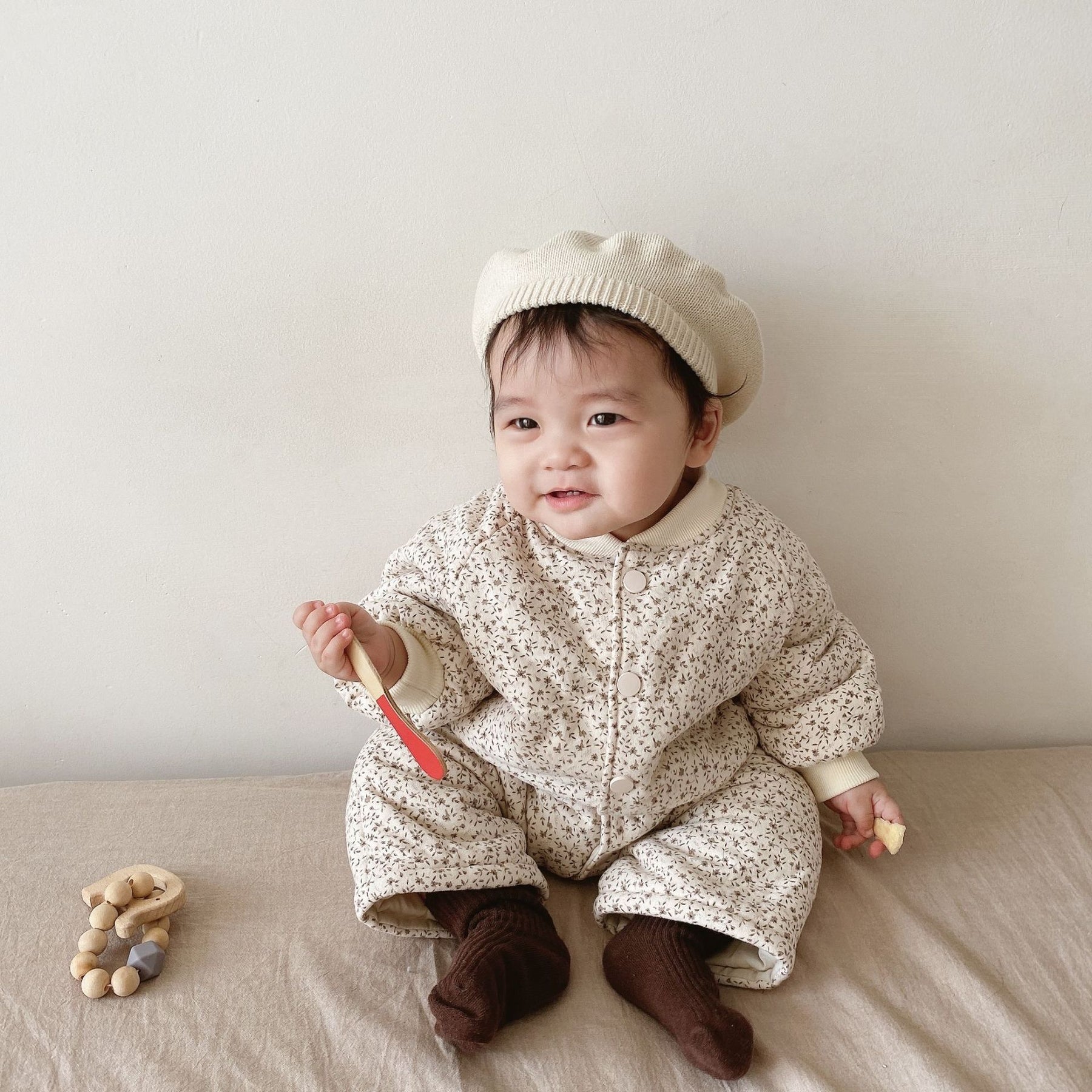 Bobo Choses 2019AW 今期 キルトカバーオール ジャンプスーツ-